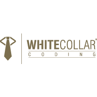 White Collar Coding Logo
